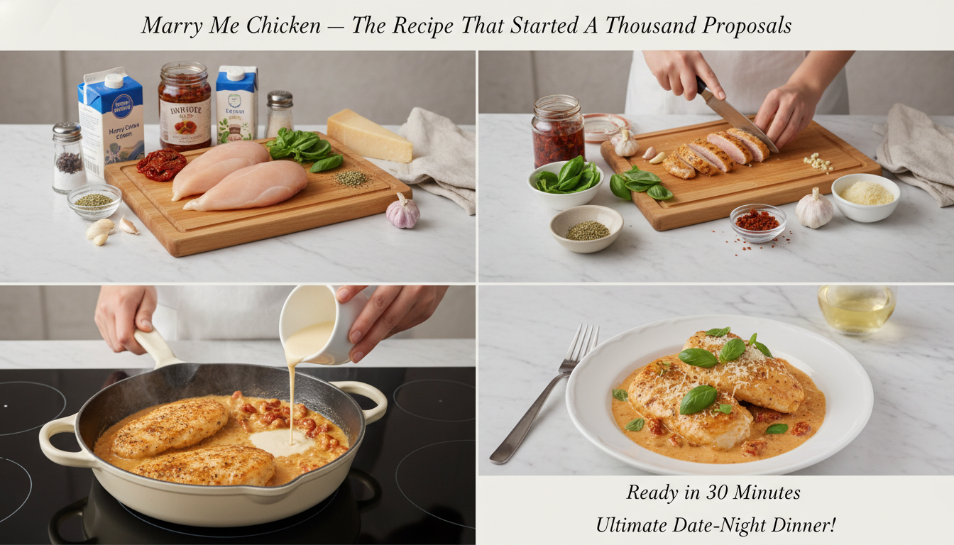 marry me chicken step by step cooking process