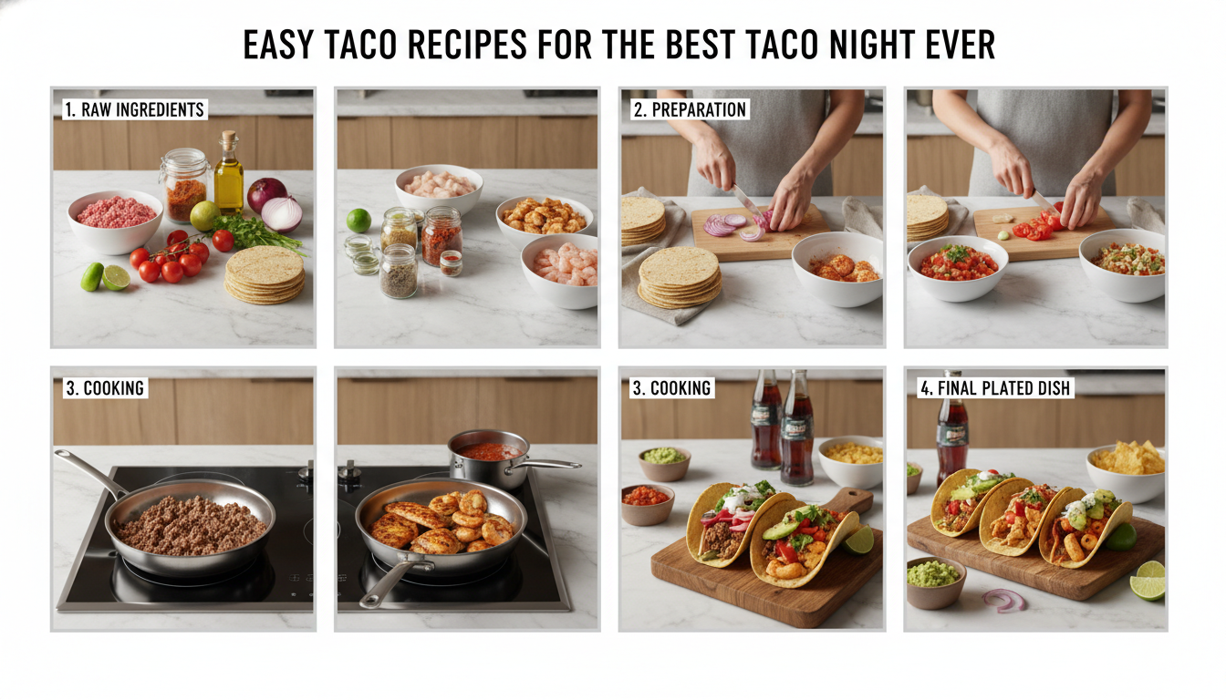 taco recipes easy step by step cooking process