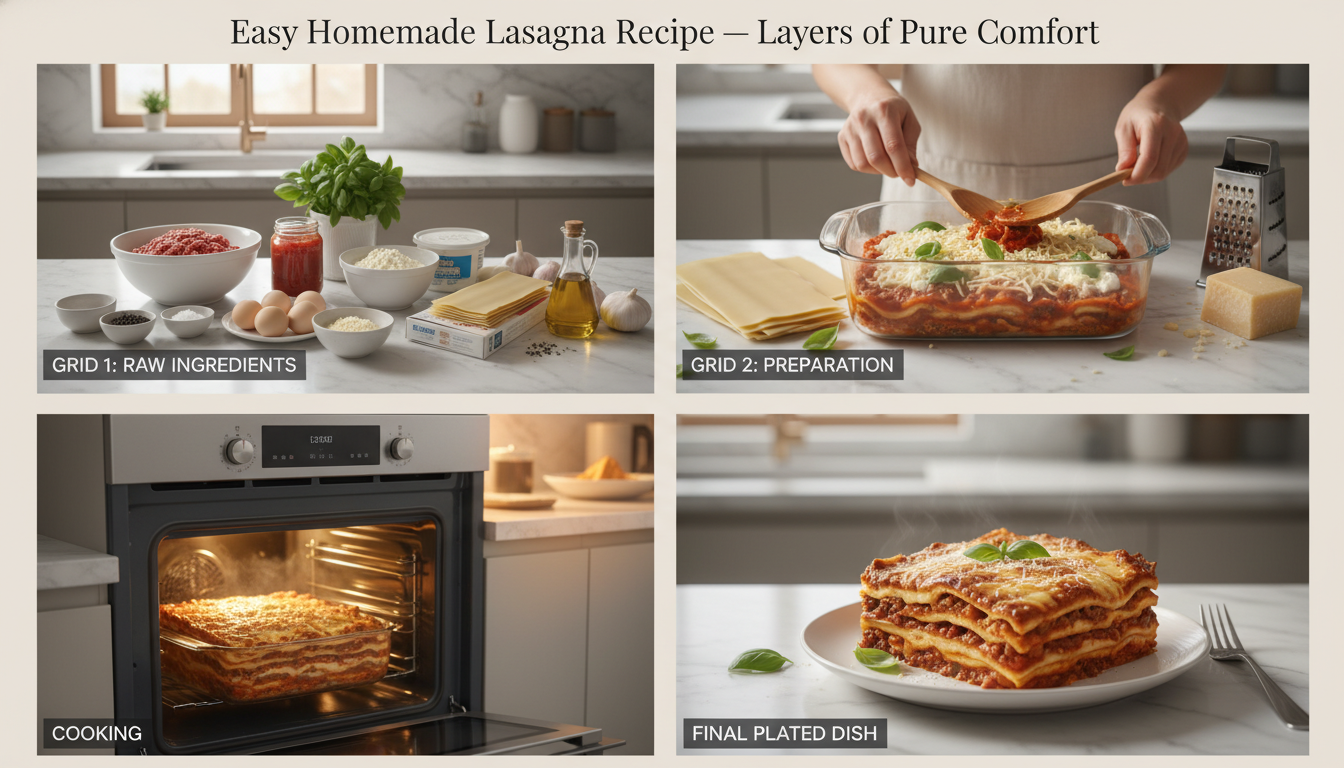 lasagna recipe easy step by step cooking process