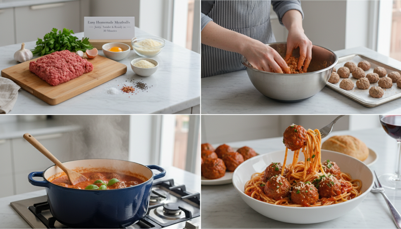 meatball recipe easy step by step cooking process