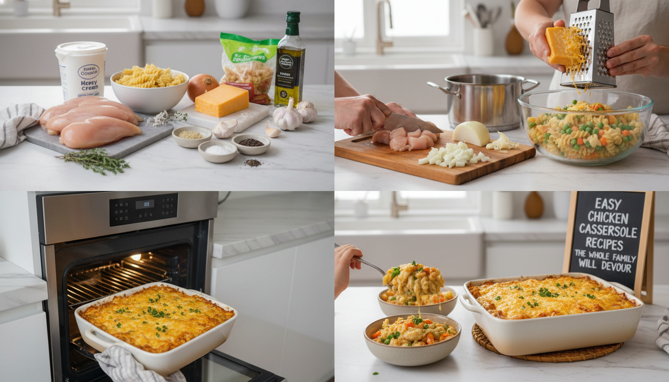 chicken casserole recipes easy step by step cooking process