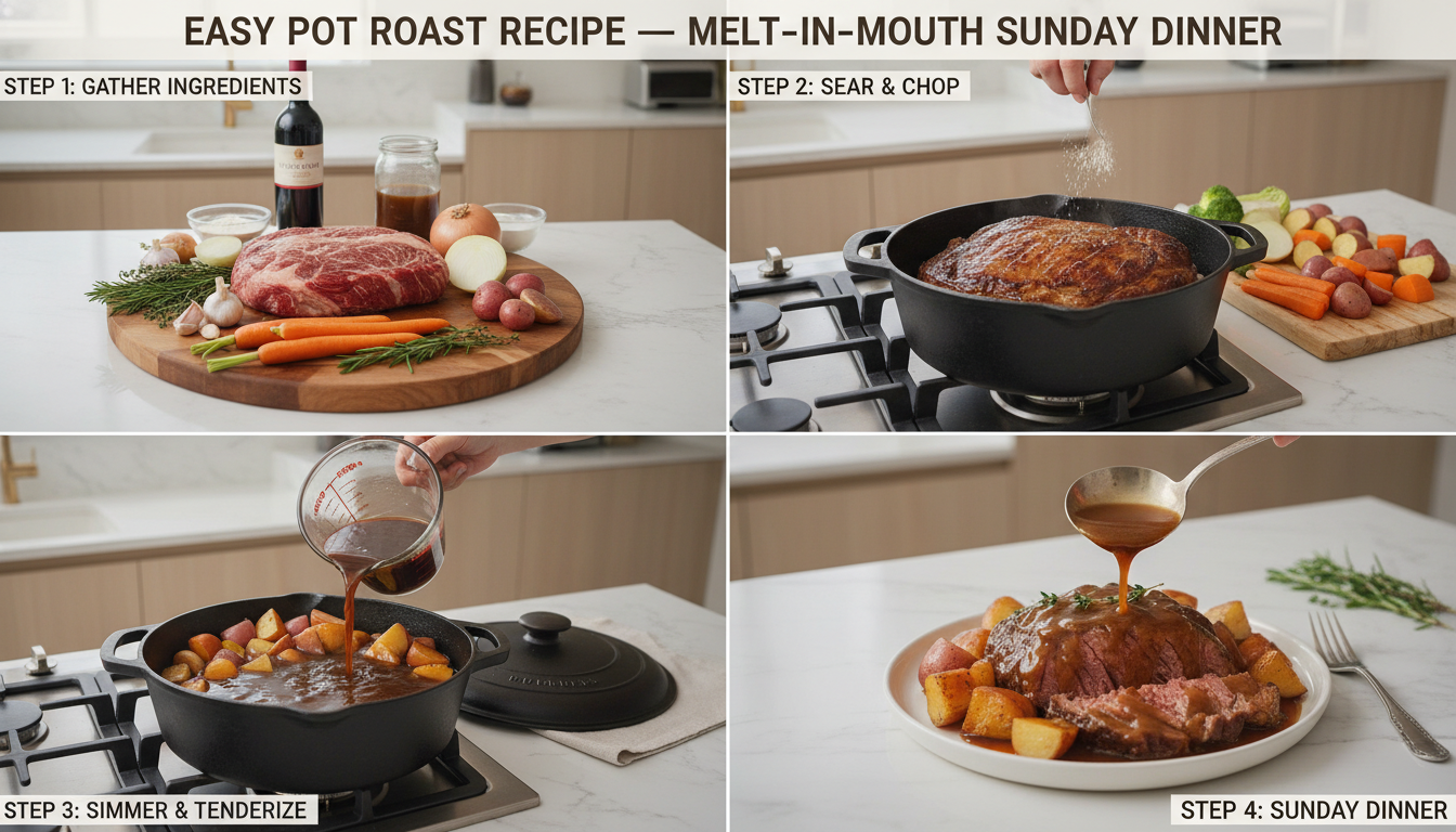 pot roast recipe easy step by step cooking process