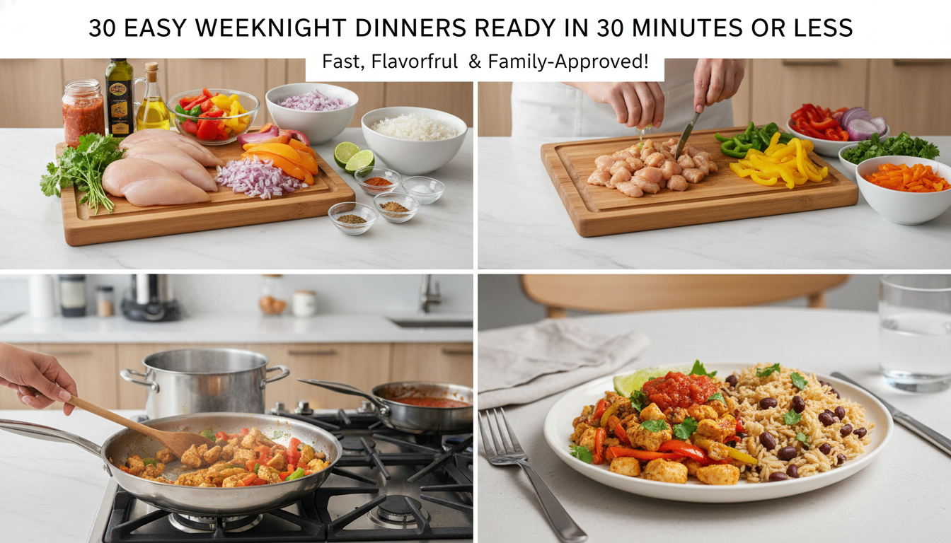 easy weeknight dinners step by step cooking process