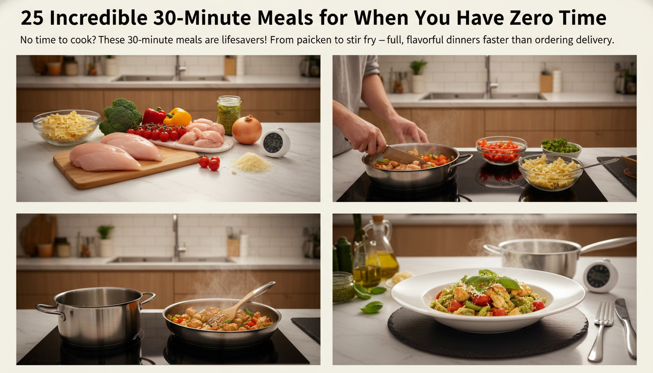 30 minute meals step by step cooking process