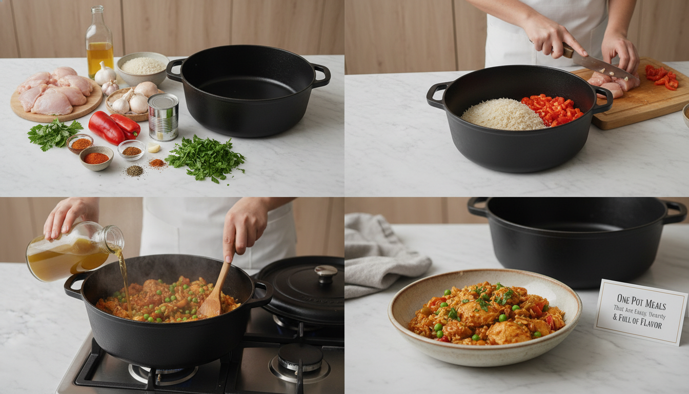 one pot meals easy step by step cooking process