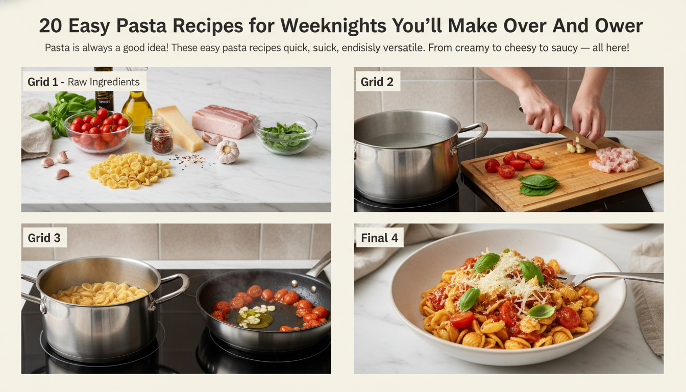 easy pasta recipes step by step cooking process