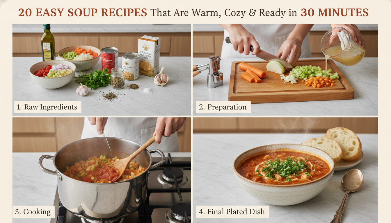 easy soup recipes step by step cooking process