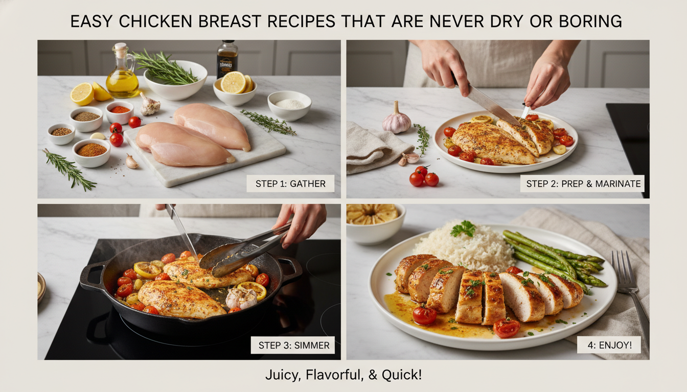 chicken breast recipes easy step by step cooking process