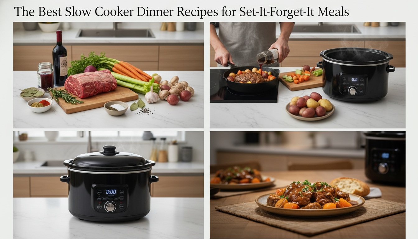 slow cooker dinner recipes step by step cooking process