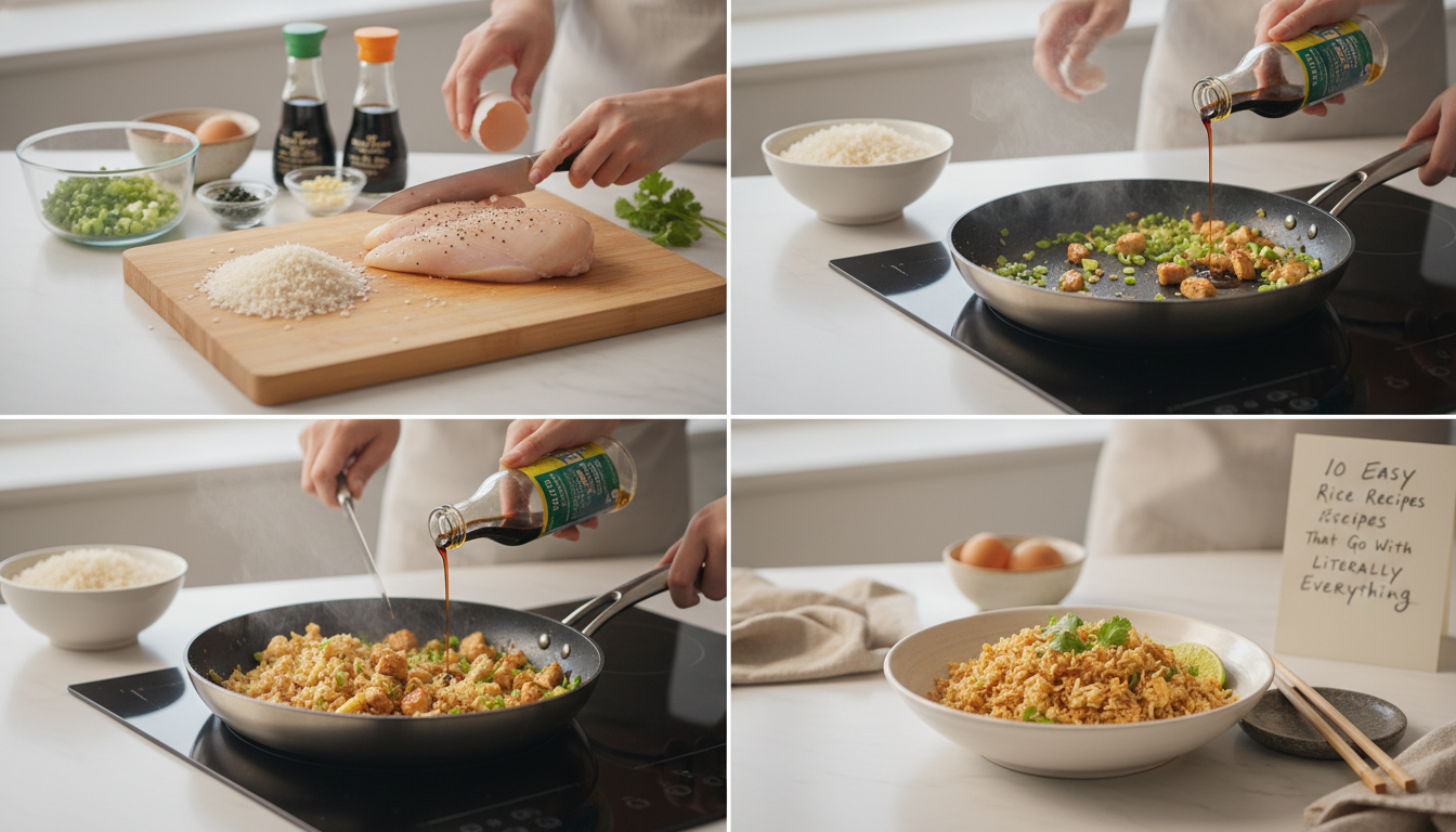 rice recipe easy step by step cooking process